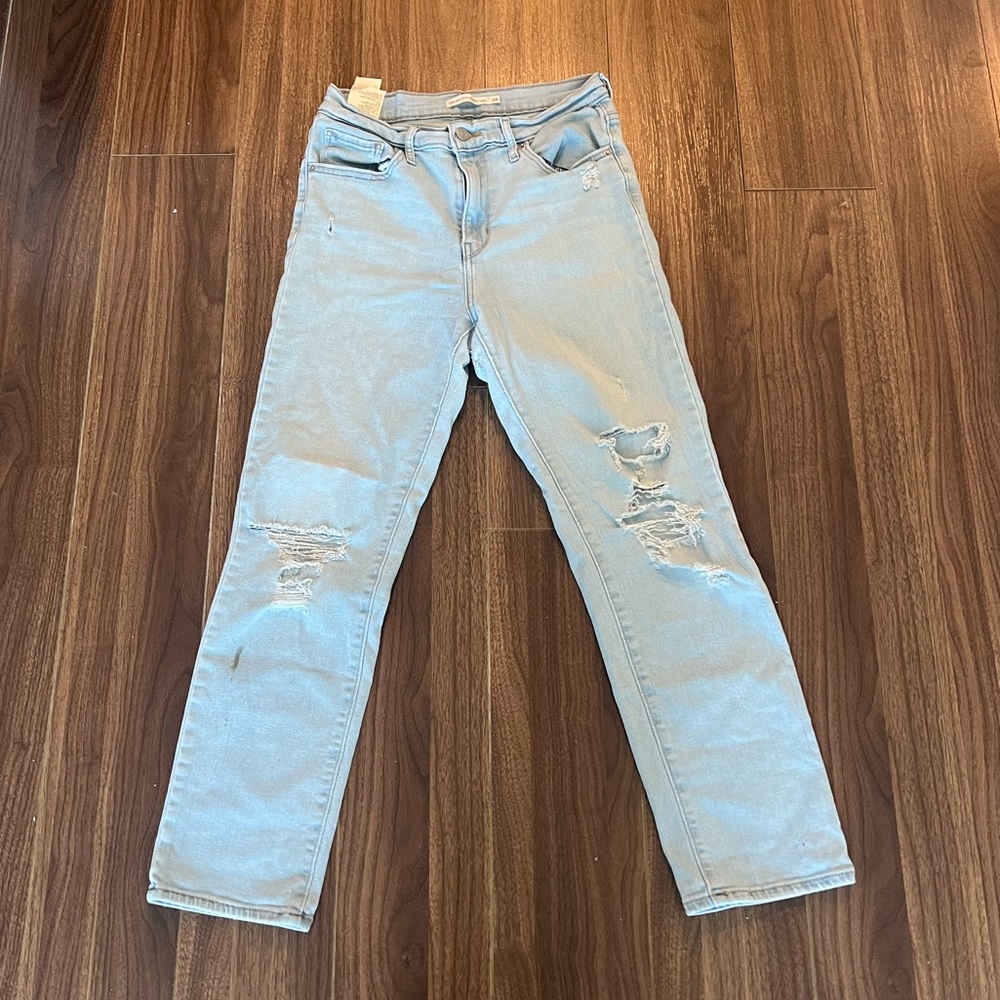Levi’s 724 High Rise Straight Crop Jeans Size 28